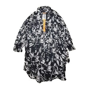 Well Worn Ladies' Crepe Dress Black Print XL